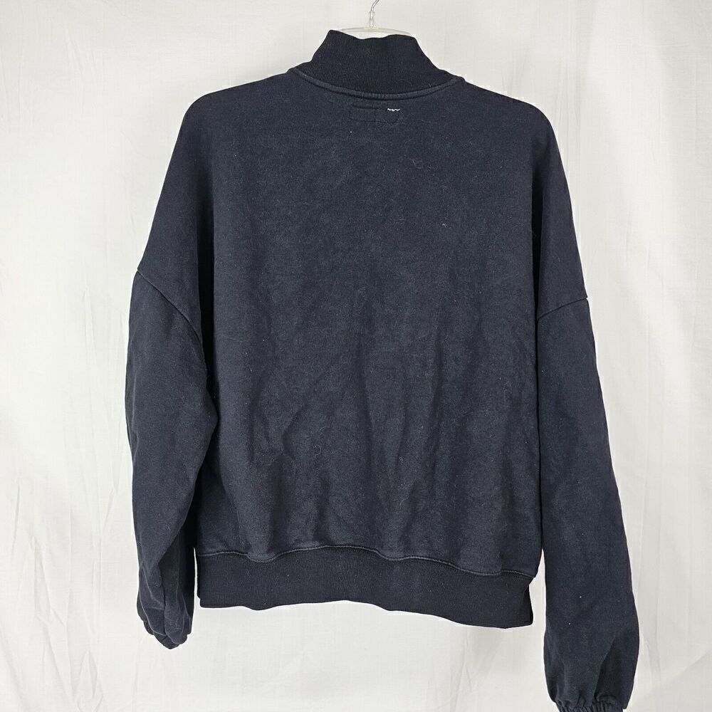 Standard/Cloth Oversized Medium Cropped Zip Up Jacket Cotton Bomber - Picture 5 of 5